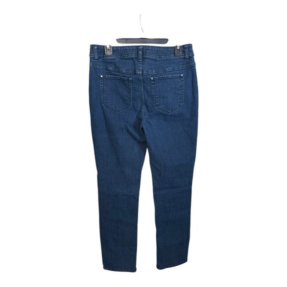 Chicos Fabulously Slimming Straight Jeans~Size 0.5 (S/6)~Dark Indigo L12 04 - Picture 3 of 11